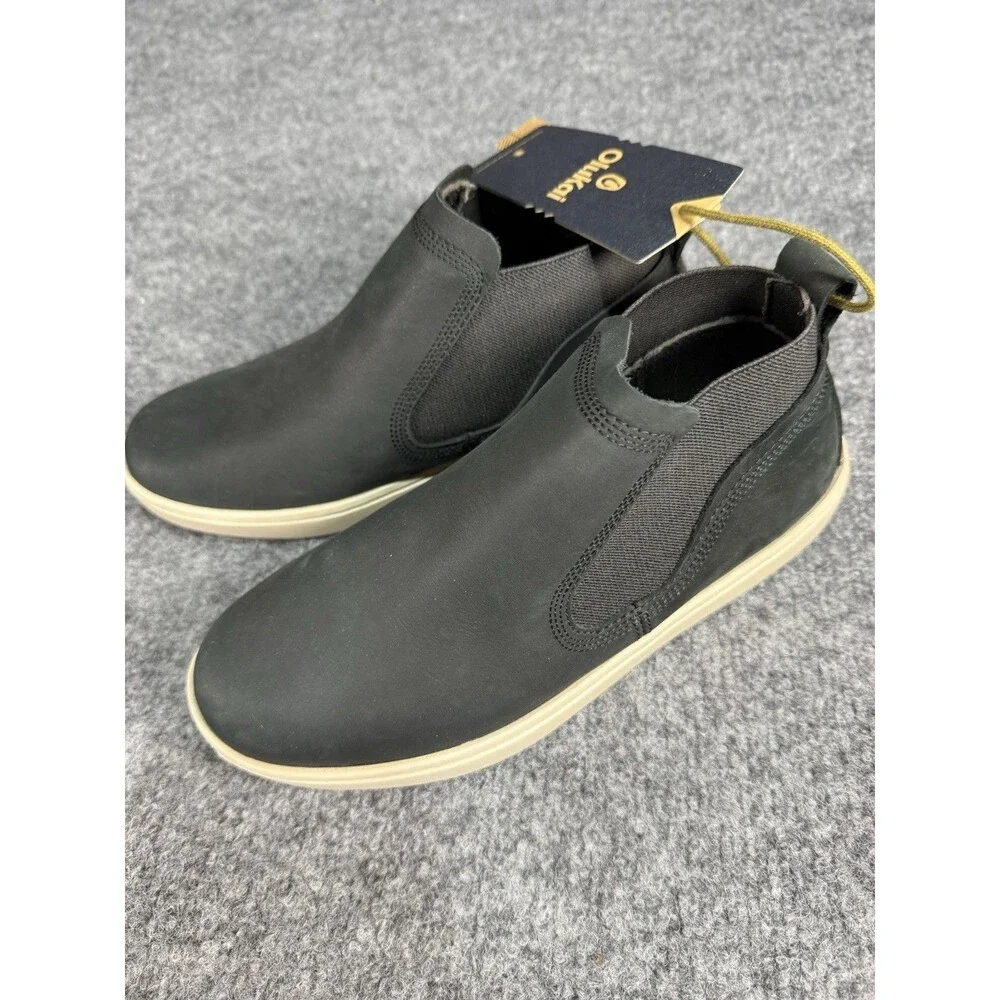 OluKai Pehuea Mid Leather Booties – Women’s 7.5 – Lava Rock Black – NWT